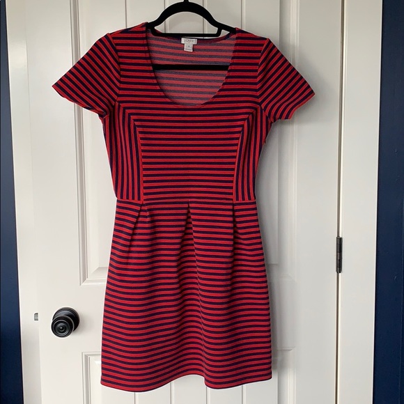 J Crew Factory Striped Dress - Picture 1 of 3